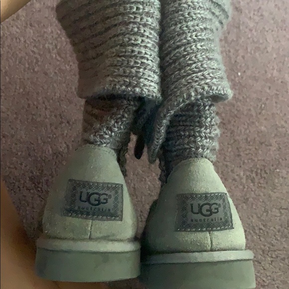 Ugg knit gray boots - Picture 2 of 4